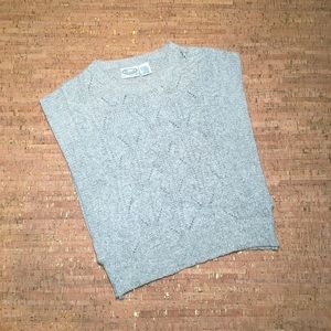 Vintage 80s Parrinello Grey Sweater Top